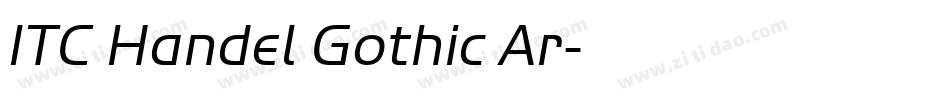ITC Handel Gothic Ar字体转换